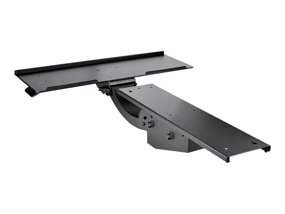 StarTech.com Tastaturablage - Höhenverstellbare Tastatur und Mausablage, 25 x 66 cm - Ergonomische Schreibtisch/Computer Tastaturablage mit Mauspad & Handgelenkauflage - Kipp/Drehfunktion (KBTRAYADJ2)