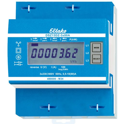Eltako ZWEIWEG-DREHSTROMZÄHLER / ELTAKO DSZ15DZ-3X80A MID 28480315