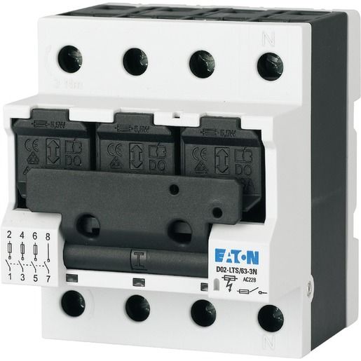 Eaton SICHERUNGS-LASTTRENNSCHALTER / EATON D02-LTS/63-3N 114321