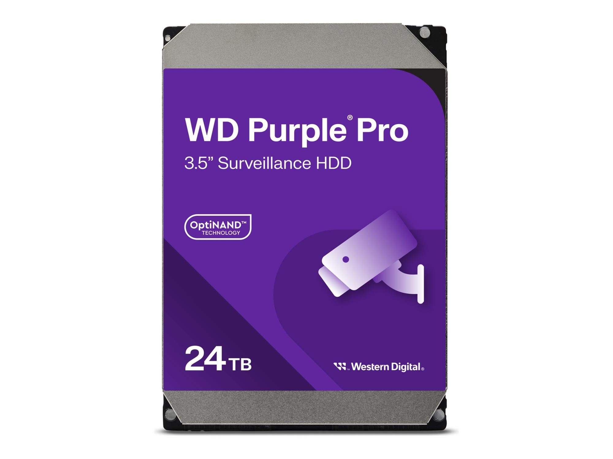 WD Purple Pro WD240PURP - Festplatte - 24 TB - Videoüberwachung, Smart Video - intern - 3.5" (8.9 cm)