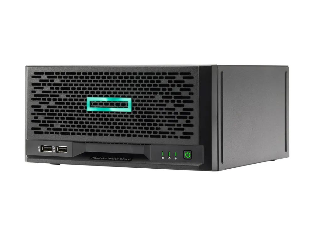 HPE ProLiant MicroServer Gen10 Plus v2 Entry - Server - Ultra-Micro-Tower - 1-Weg - 1 x Pentium Gold G6405 / 4.1 GHz - RAM 16 GB - SATA - nicht Hot-Swap-fähig 8.9 cm (3.5")