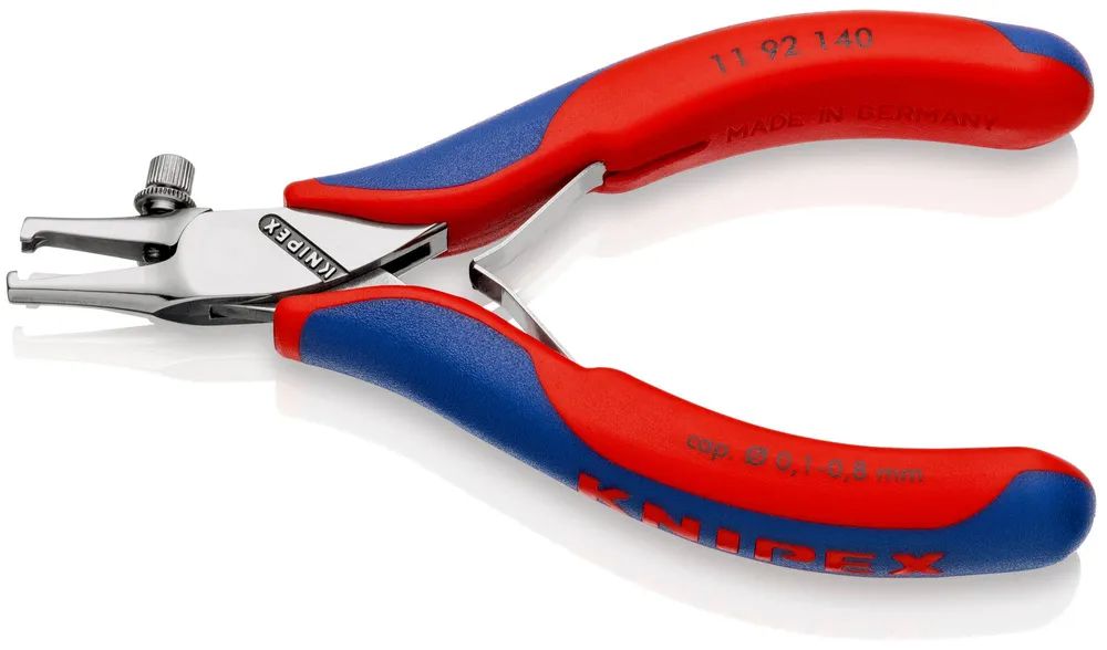 KNIPEX Elektronik-Abisolierzange mit Mehrkomponenten-Hüllen 140 mm