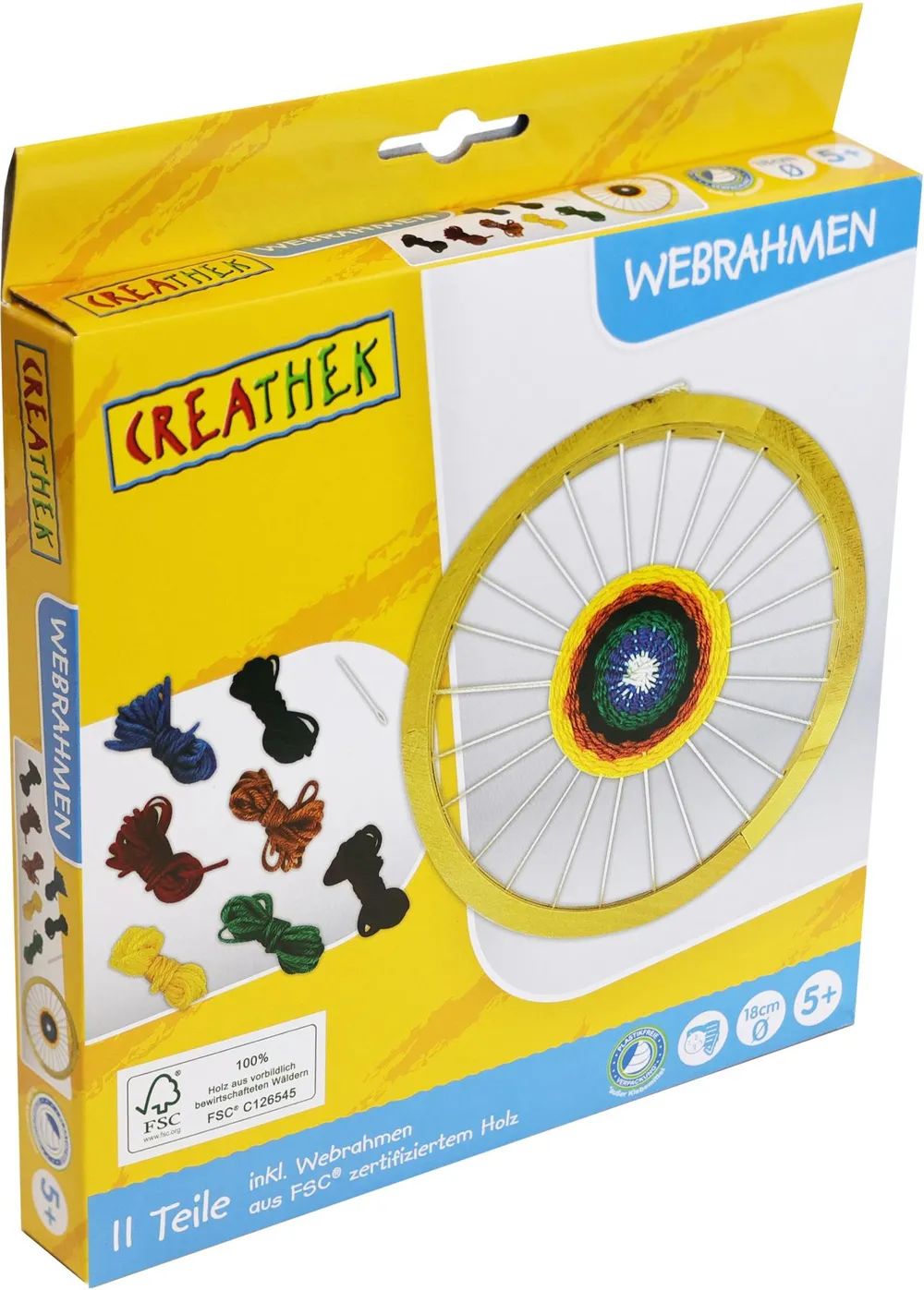 VEDES Großhandel GmbH - Ware CR Webrahmen rund aus Holz #18cm