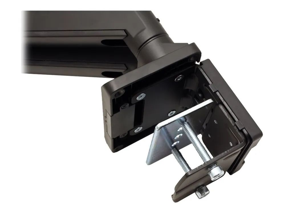 ROLINE Dual LCD Monitor Stand Pneumatic - Befestigungskit (Spannbefestigung für Tisch, 2 einstellbare Arme)