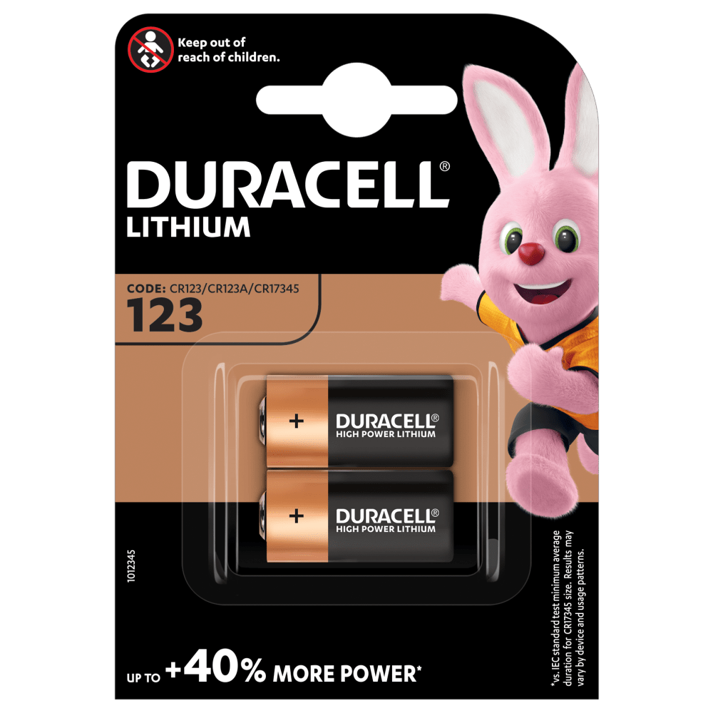 Duracell Lithium 123, 2 Stück
