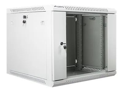Lanberg Schrank Netzwerkschrank - geeignet für Wandmontage - Grau, RAL 7035 - 9U - 48.3 cm (19")