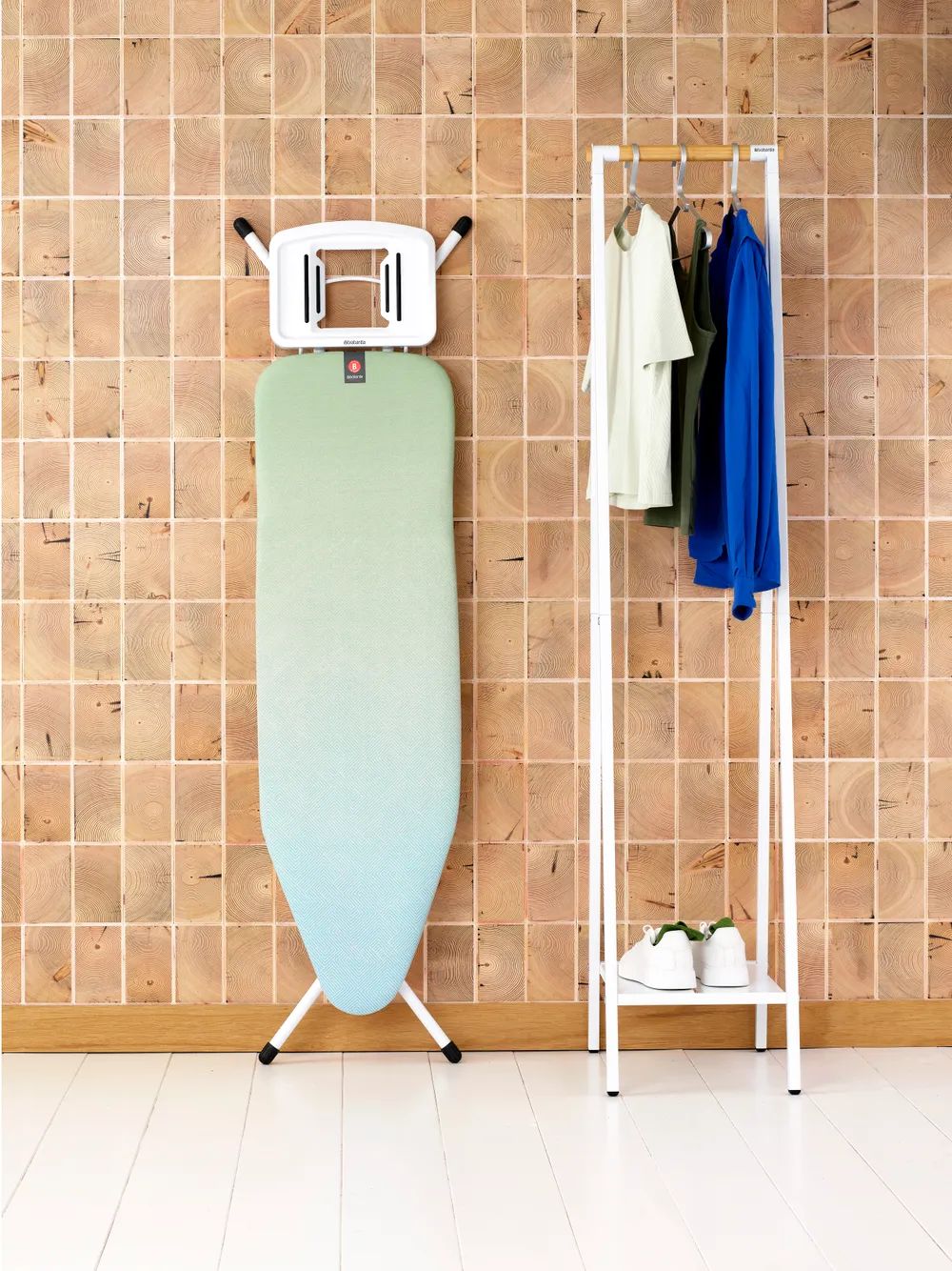 Brabantia Bügeltisch B, 124x38cm, Dst-Mulde Solid - Soothing Sea