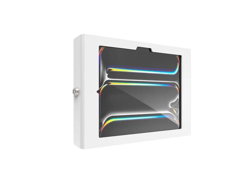 Compulocks iPad Pro M4 11" (2024), Apex Secured Enclosure Wall Mount - Gehäuse - für Tablett - Glasbefestigung, Raum - verriegelbar - hochwertiges Aluminium - weiß - Bildschirmgröße: 27.94 cm (11")