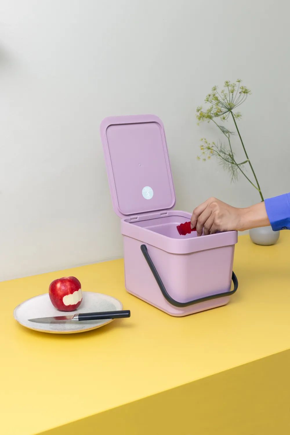 Brabantia Abfallbehälter 'Sort & Go', 6L - Lilac Pink