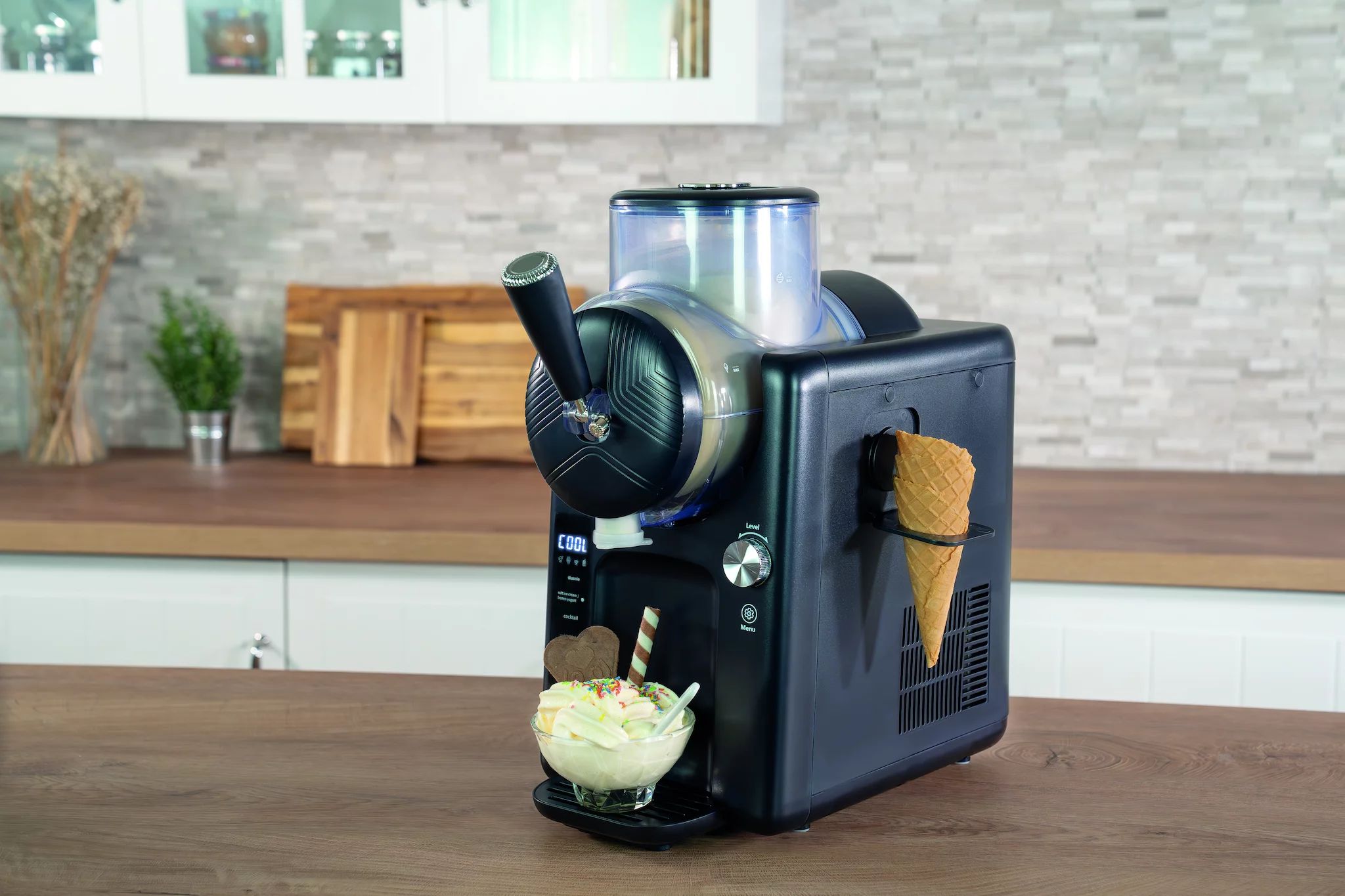 Unold 48956 2in1-Slush und Softeismaschine Sofie