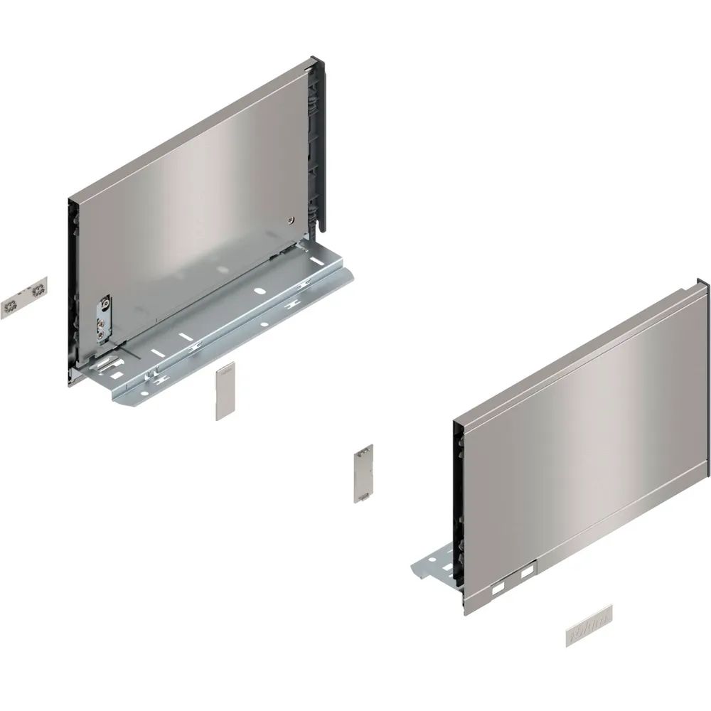 BLUM LEGRABOX pure Zarge Höhe C, NL 270, INOX (Anti-Fingerprint)