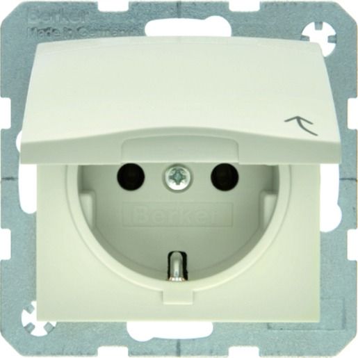 Berker SSTD M.KLAPPDECKEL WS / BERKER 47518982 GLÄNZEND S1 47518982