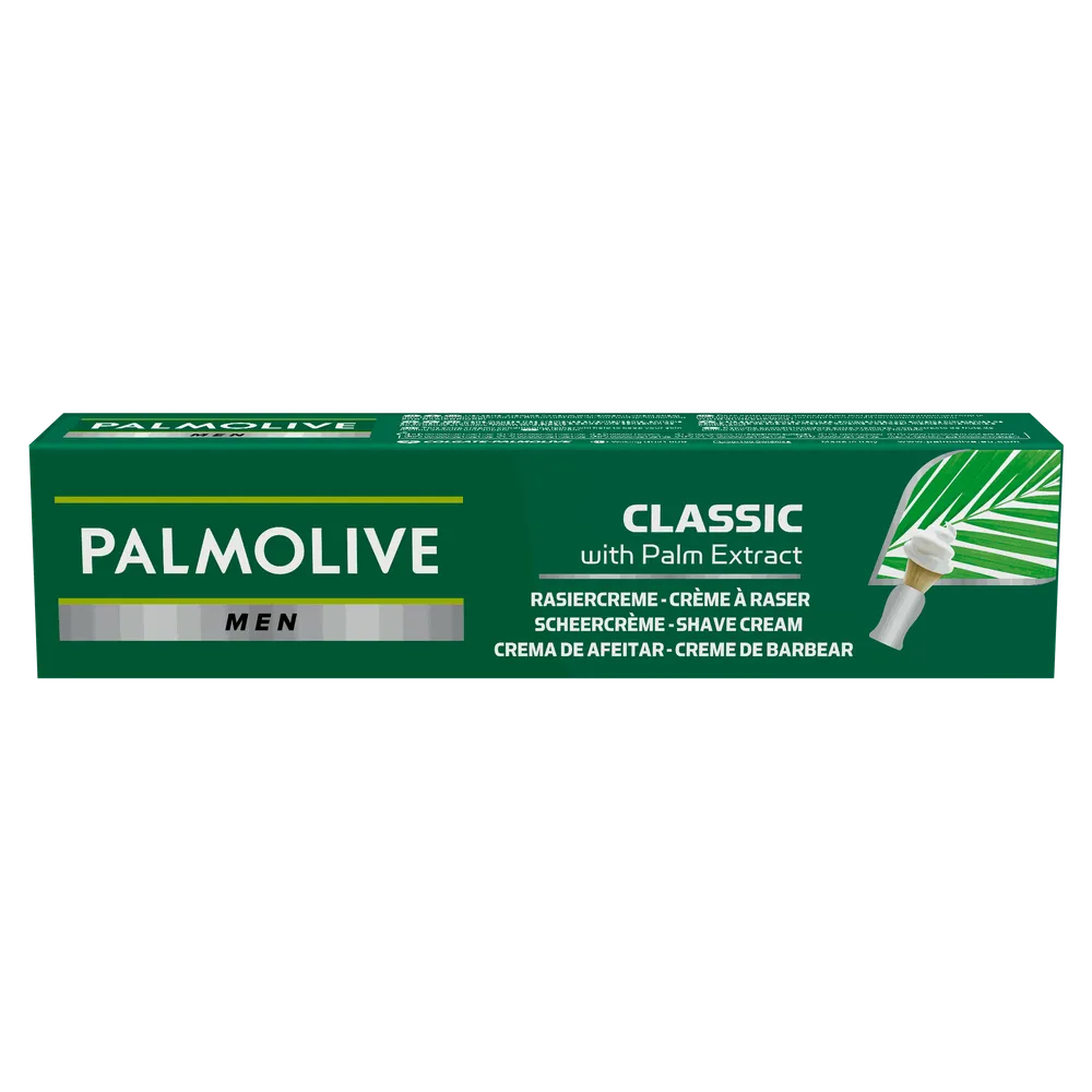 Palmolive Men Classic mit Palm-Extrakt Rasiercreme, hält die Haut zart und geschmeidig, 100 ml