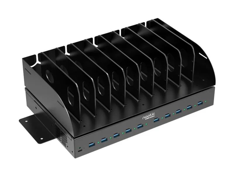 PORT Designs Naotic Plug In - Ladestation - 30 Watt - 2.5 A - PD - 20 Ausgabeanschlussstellen (10 x 4-poliger USB Typ A, 10 x 24-polig USB-C)