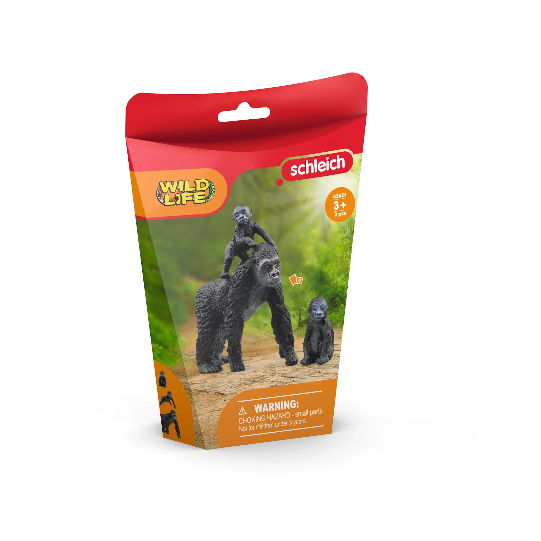 Schleich Flachland Gorilla Familie
