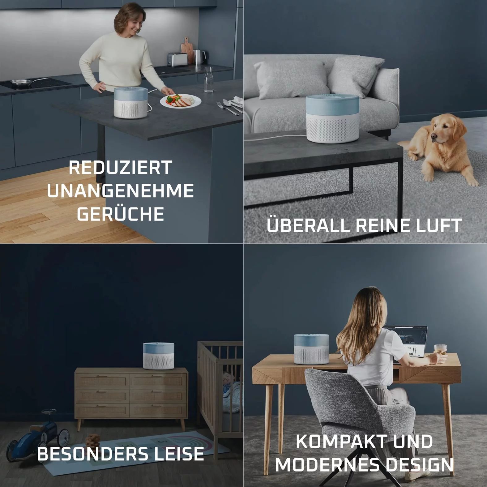 Rowenta PU1520 Luftreiniger Pure Air Mini HEPA Allergy+ Filterung - ALTITUDE