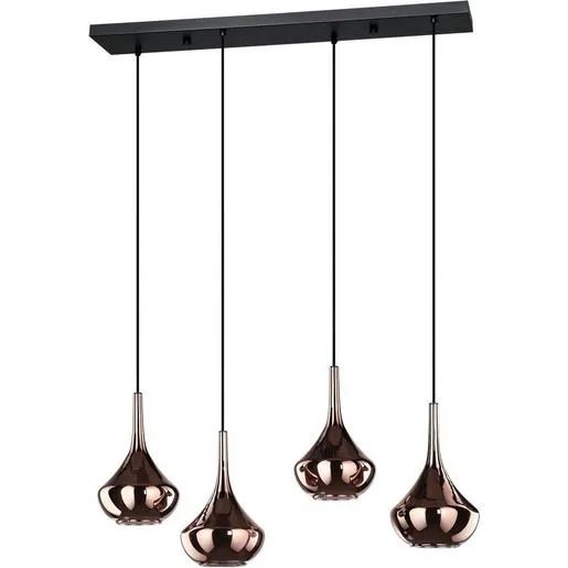 Eglo HÄNGELEUCHTE 4XLED E27 KUPFER / EGLO ALMOSTER SCHWARZ 390537
