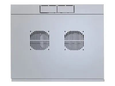 Intellinet Network Cabinet, Wall Mount (Double Section Hinged Swing Out), 12U, Usable Depth 385mm/Width 465mm, Grey, Flatpack, Max 30kg, Swings out for access to back of cabinet when installed on wall, 19", Parts for wall install (eg screws/rawl plug