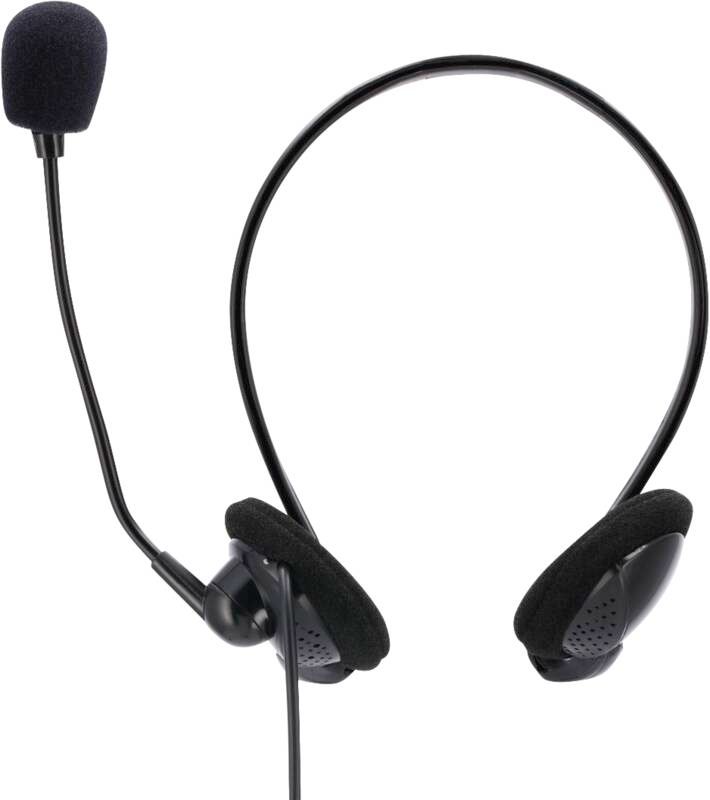 Hama PC-Office-Headset "NHS-P100" mit Neckband, Stereo, Schwarz