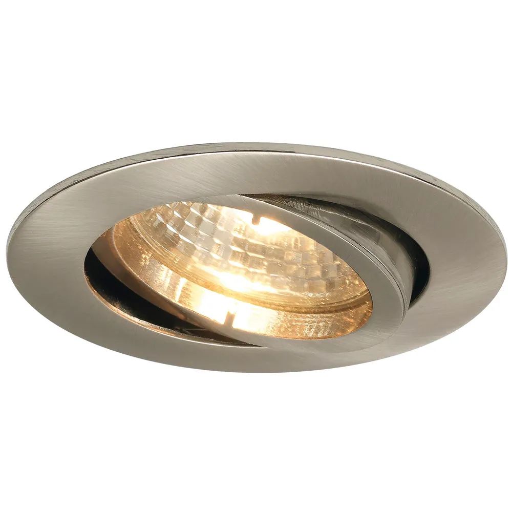 Molto Luce Deckeneinbauleuchte Rund H 230 V, max. 50 Watt, ø 88 mm, Edelstahl Effekt