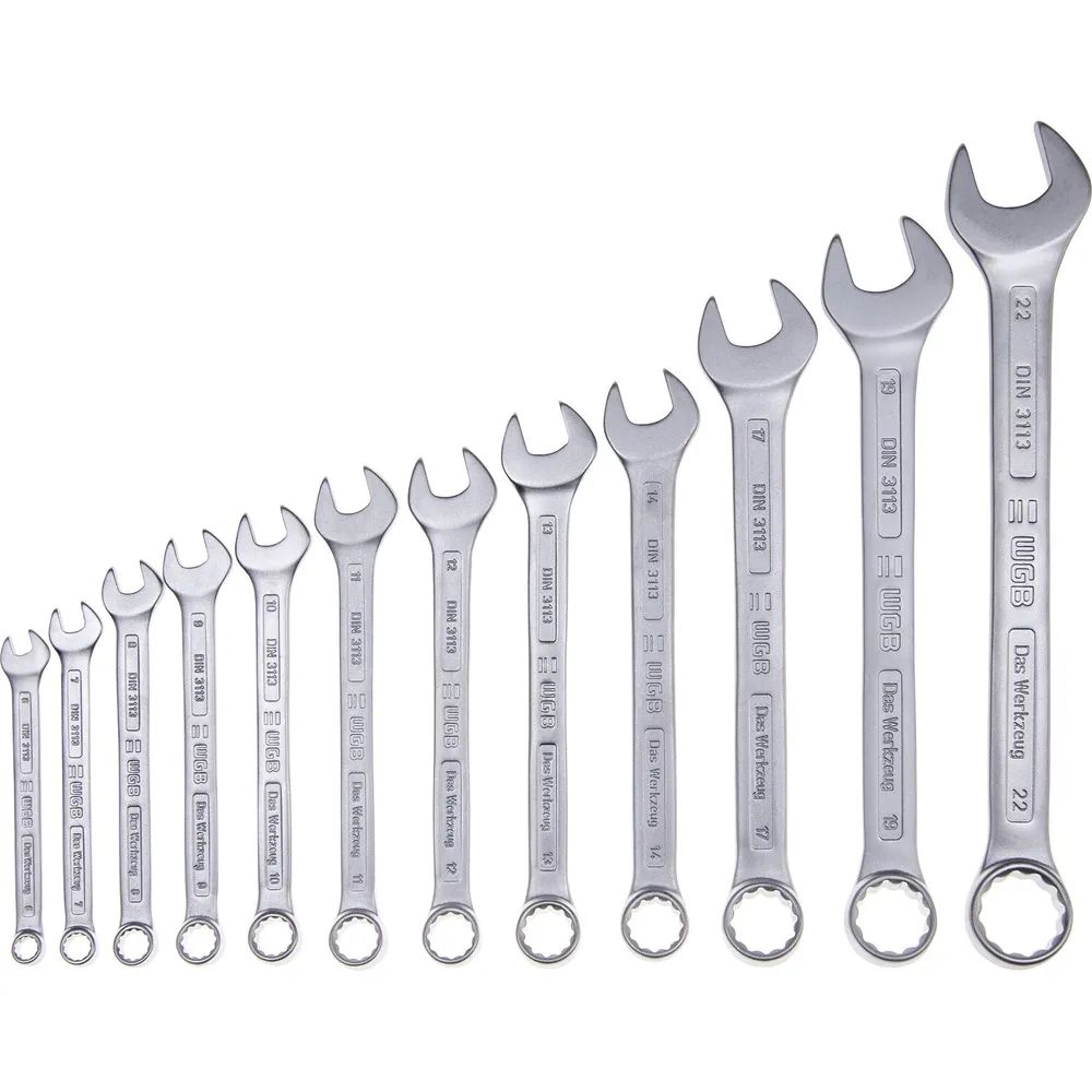 WGB Ringmaulschlüssel-Satz DIN3113A 6-22 mm 12-teilig