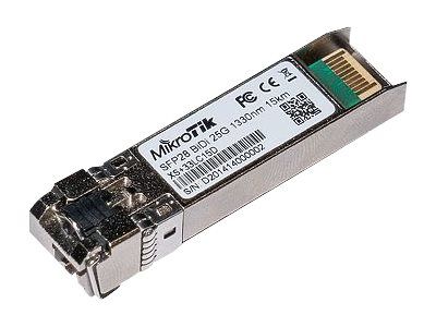 MikroTik MikroTik XS+2733LC15D - SFP28 Empfängermodul - SFP+/SFP28 / LC/UPC Einzelmodus - bis zu 15 km - 1270 nm / 1330 nm (Packung mit 2)