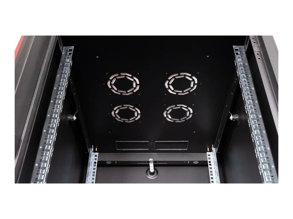 ROLINE Basic - Schrank Netzwerkschrank - Glas Tür, 600x800 BxT - RAL 9005, Jet Black - 32U - 48.3 cm (19")