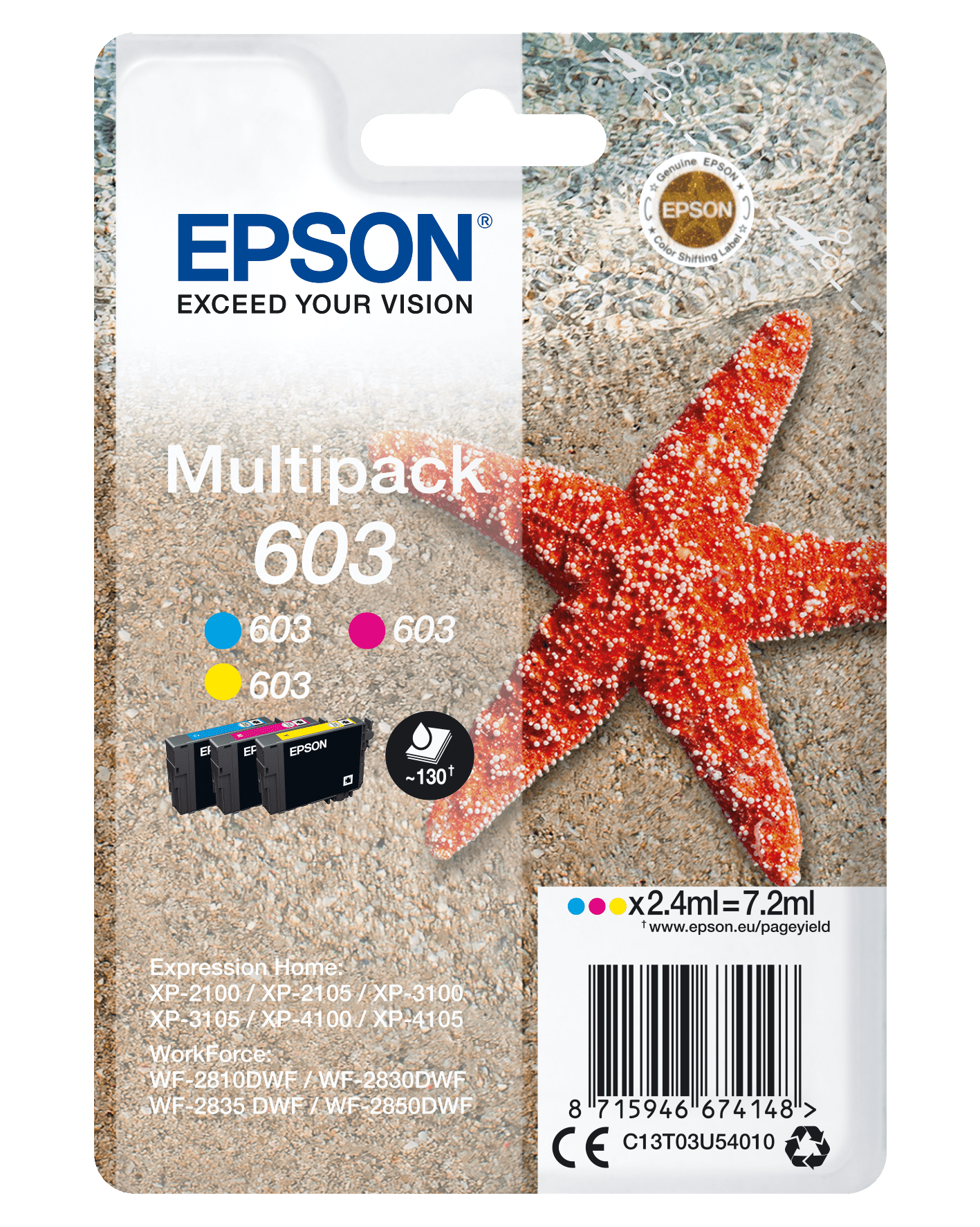 Epson Tinte 603, Multipack, CMY