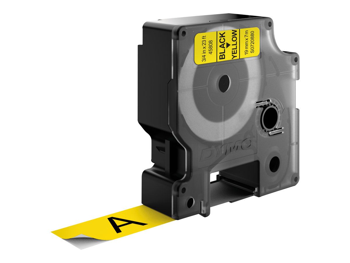 Dymo D1 - Selbstklebend - Schwarz auf Gelb - Rolle (1,9 cm x 7 m)