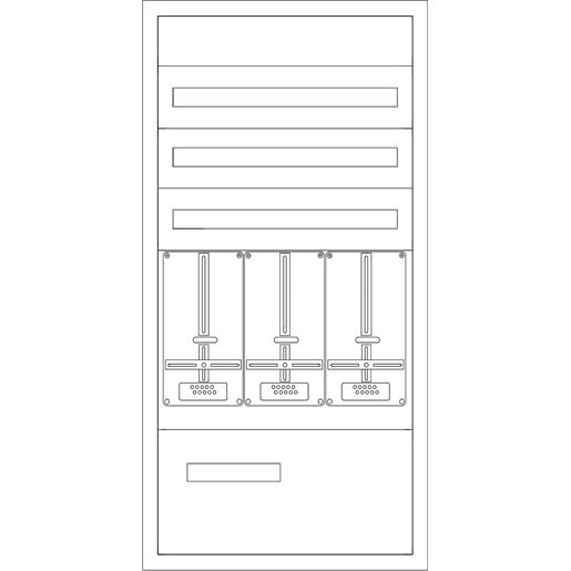 Eaton UP-VERTEILER KÄRNTEN LEER / EATON U-KR-3/1300-3Z/3NZR 144654