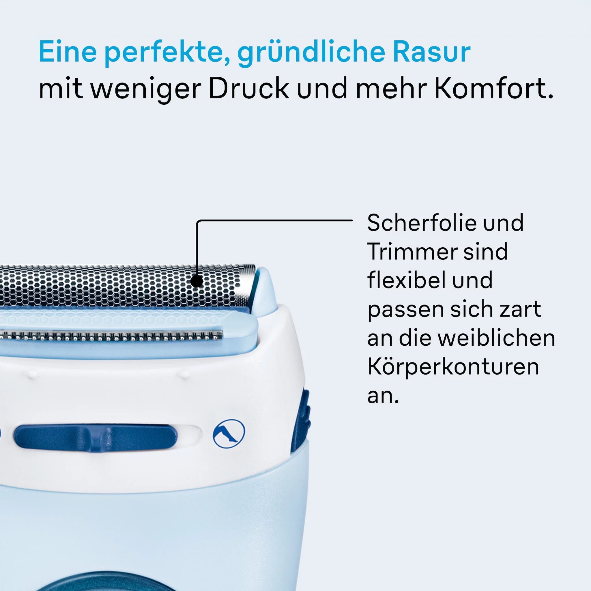 Braun Silk-épil Lady Shaver LS5160 Blau