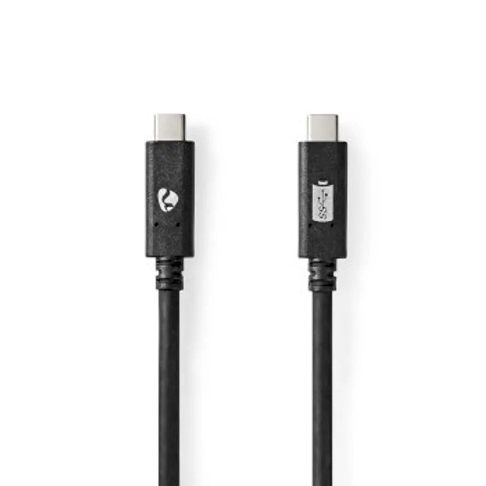 NEDIS USB-Kabel USB-3.2Gen2 2xUSB-C-St. 10Gbps PVC 1m sw