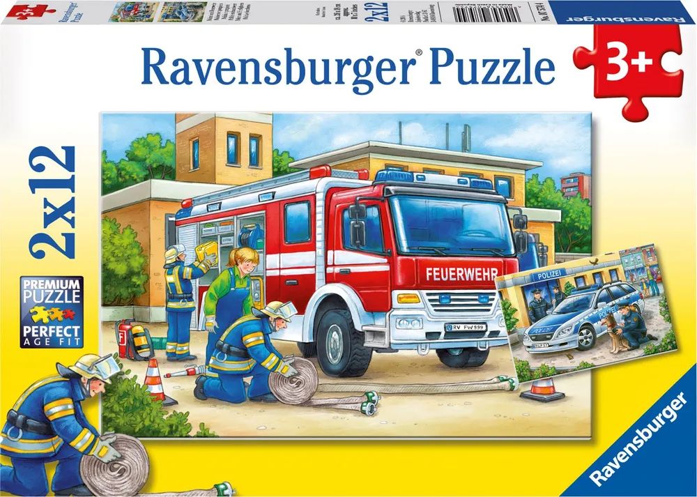 Ravensburger Verlag GmbH Pz. Polizei und Feuerwehr 2x12T