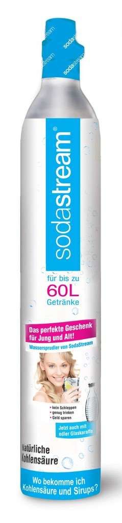 SodaStream Kohlensäure-Zylinder 60l & Glaskaraffe