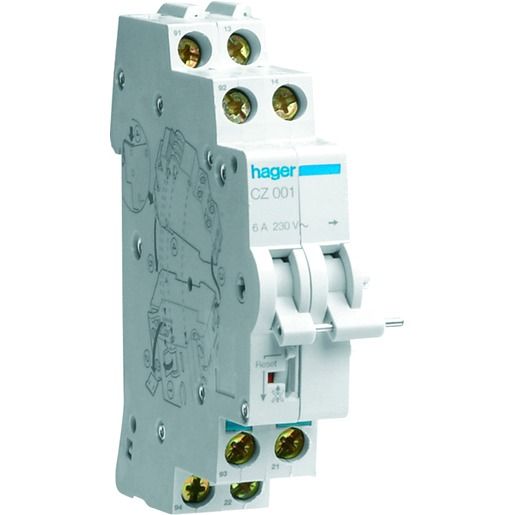 Hager HILFSSCHLT.F.FI-SCHALTER 1S+1Ö / HAGER CZ 001 CZ001