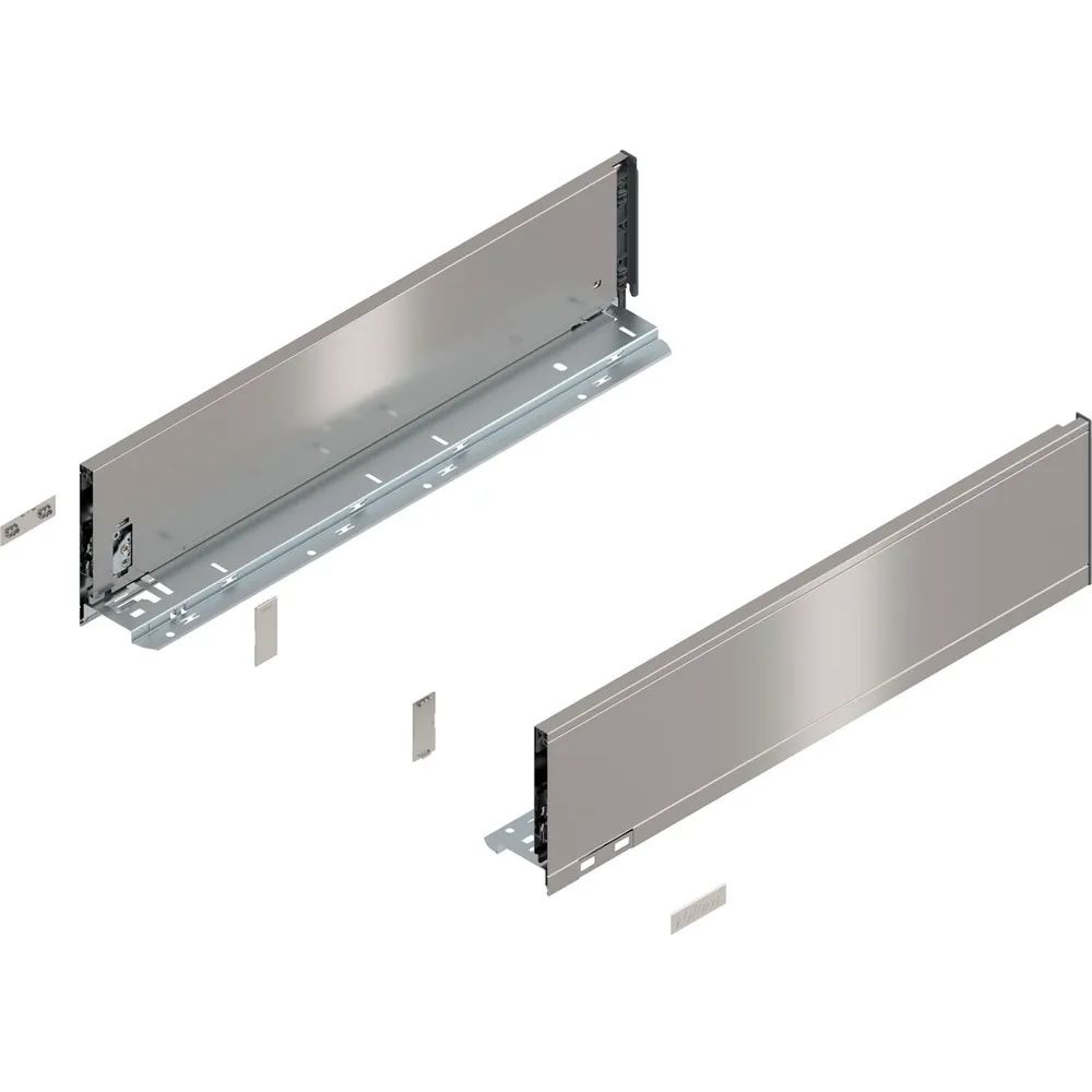 BLUM LEGRABOX pure Zarge Höhe K, NL 500, INOX (Anti-Fingerprint)