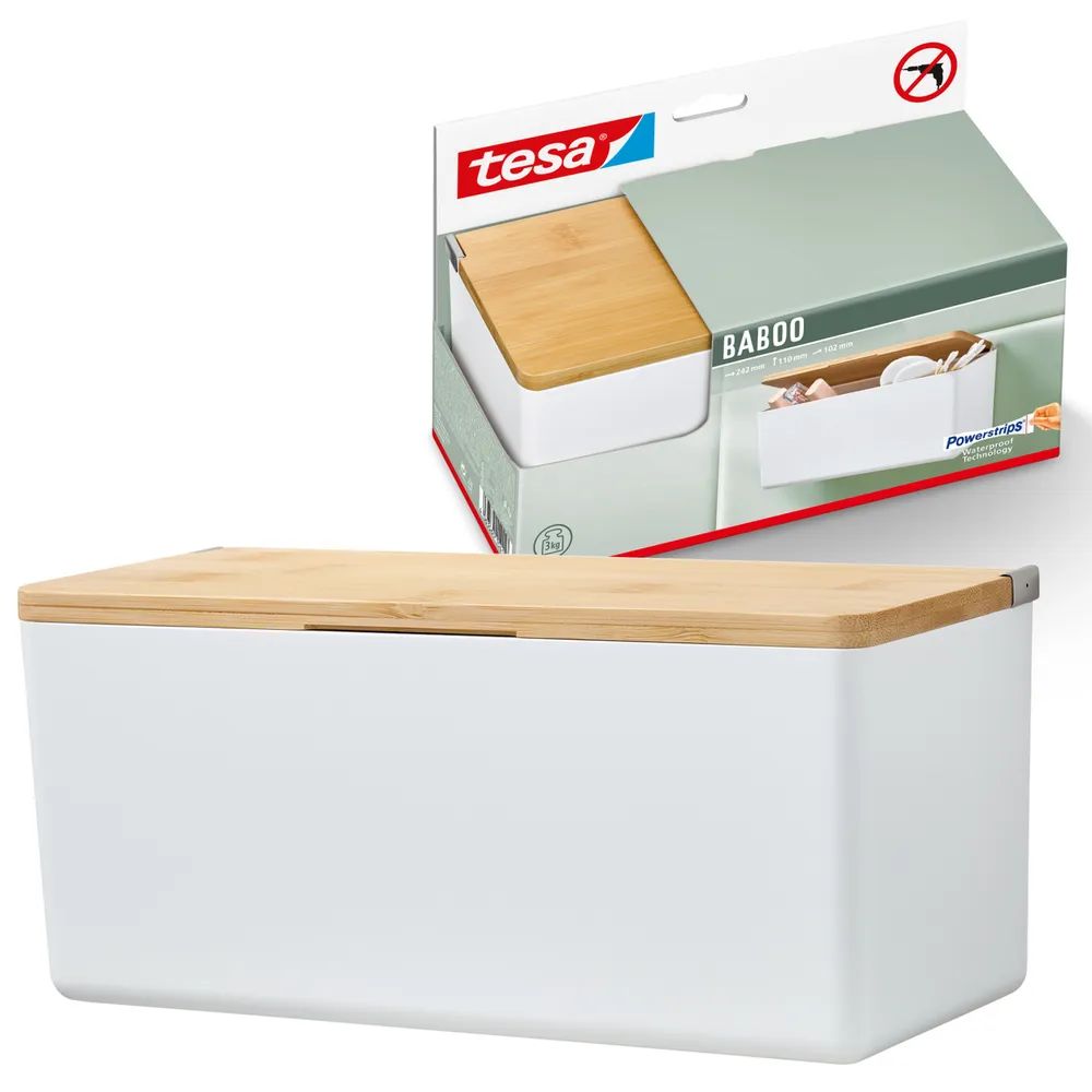 tesa® BABOO Aufbewahrungsbox mit Deckel, mittelgroß 