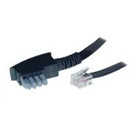 ShiverPeaks TAE-N - RJ12 - - - - Schwarz - Transparent - männlich - Kabel - Telefon