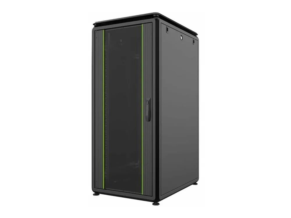 Lanview by Logon - Schrank Netzwerkschrank - 800 x 800 mm, data line - freistehend - Schwarz, RAL 9005 - 26U - 48.3 cm (19")