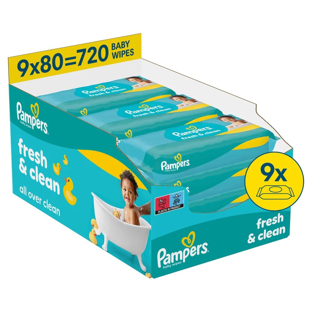 Pampers Feuchte Tücher Fresh Clean 9x