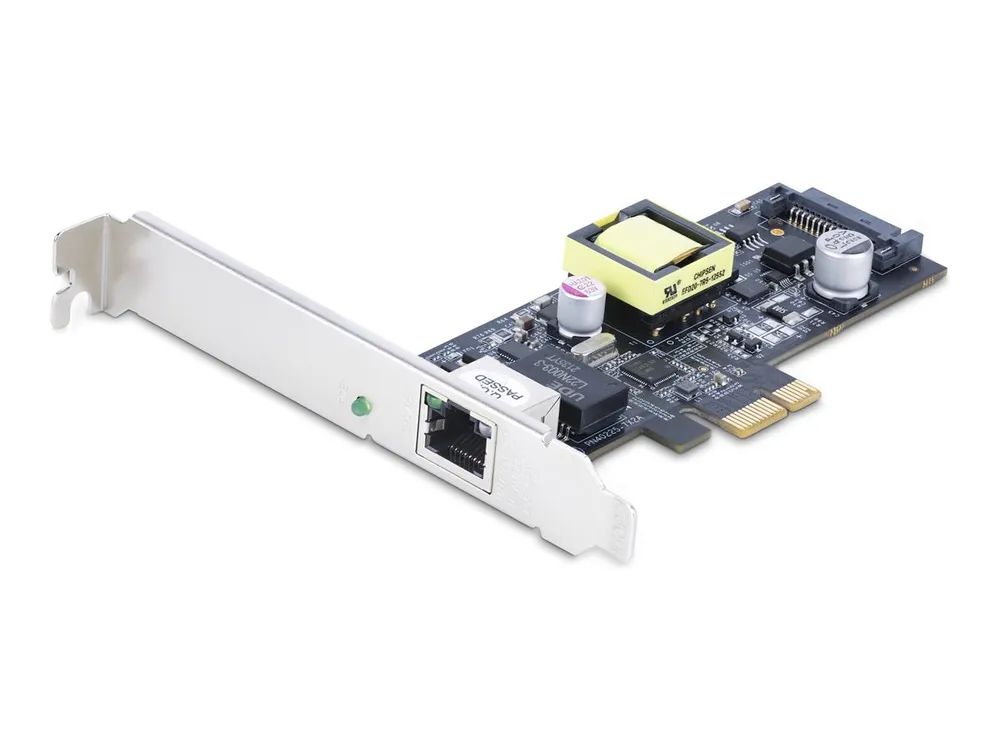 StarTech.com 1-Port 2.5Gbps NBASE-T PoE Network Card, Intel I225-V, 802.3af/at PoE+ Multi-Gigabit NIC, PCI Express Server LAN Card, SATA Powered Desktop Ethernet Interface - Supports Windows, Linux, VMware ESXI (PR12GIP-NETWORK-CARD)