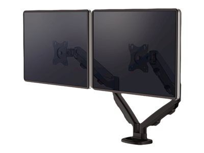 Fellowes Befestigungskit - einstellbarer Doppelarm - für 2 Monitore - Metall - Schwarz, RAL 9017 - Bildschirmgröße: 25.4-76.2 cm (10"-39")