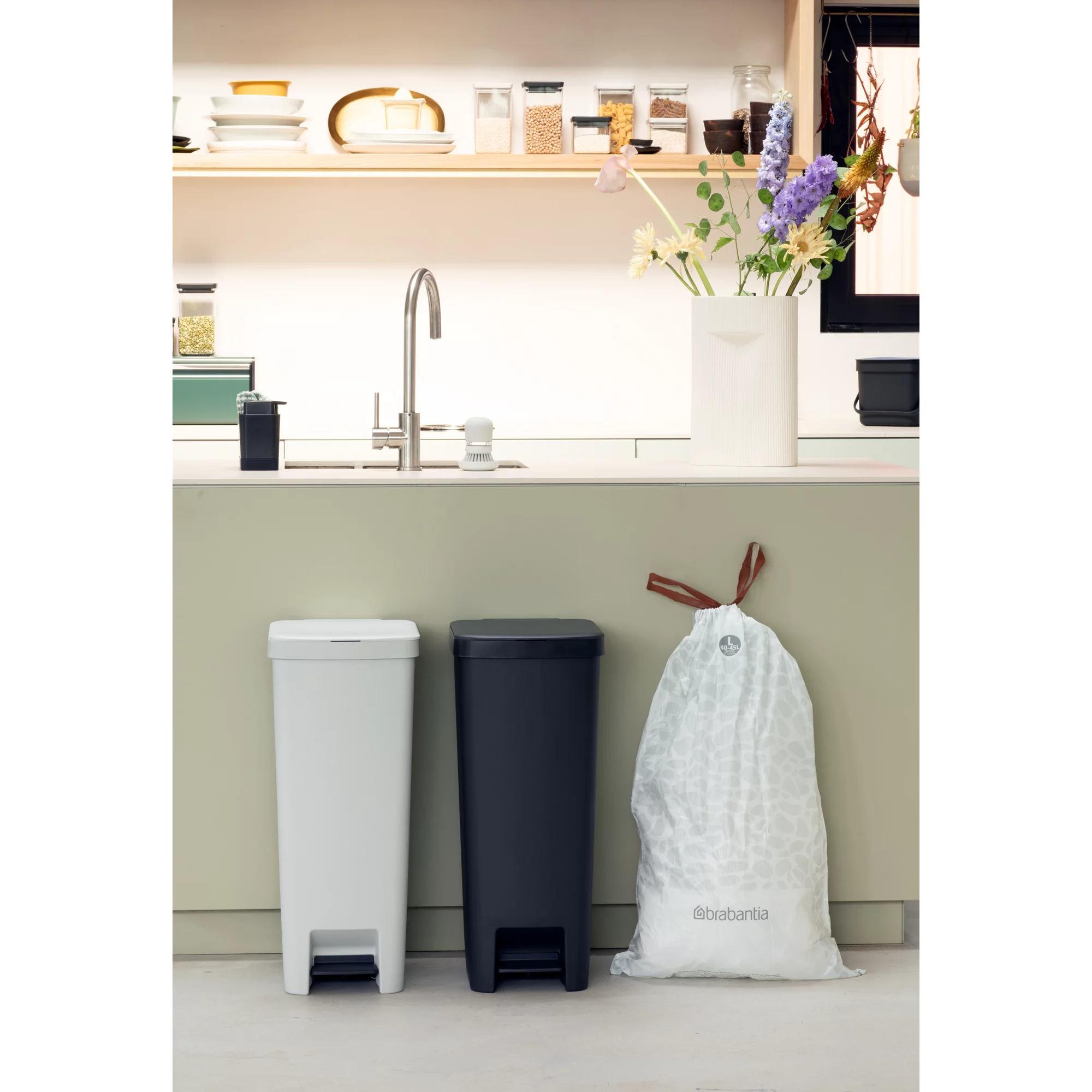 Brabantia Müllbeutel Spenderverpackung PerfectFit Beutel 40-45 L (L) 40Stk