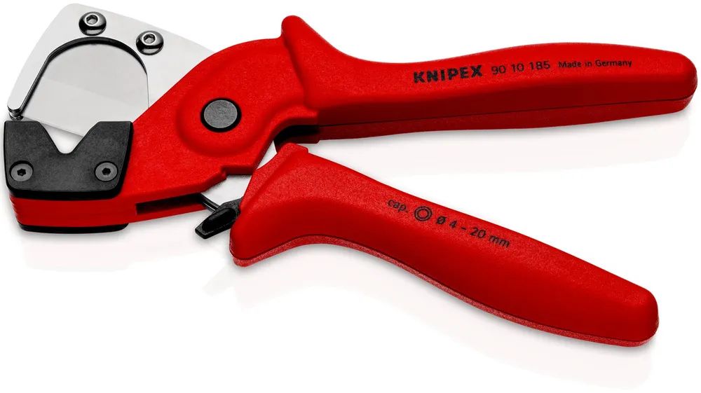 KNIPEX Rohrschneider für Mehrschicht- und Pneumatikschläuche aus zähem, glasfaserverstärktem Kunststoff 185 mm