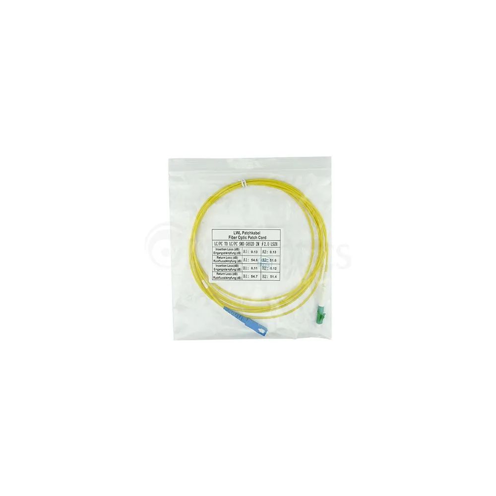 BlueOptics Simplex LWL Patchkabel LC/APC-SC/UPC Singlemode 10 Meter
