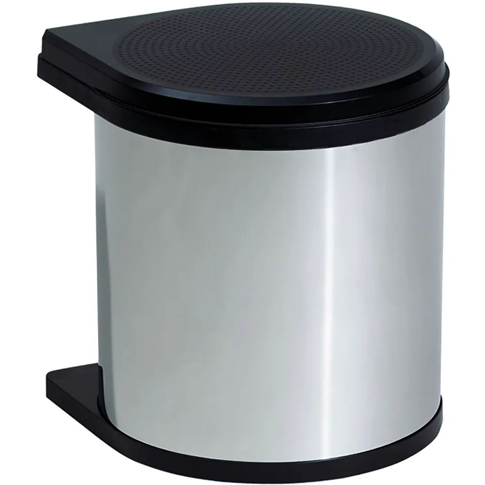 HAILO Einbau-Abfallsammler Mono 12 Liter Edelstahl/Schwarz