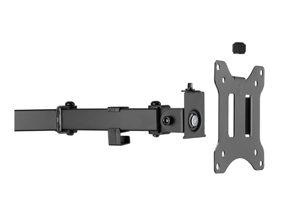 Equip Pro Economy - Aufstellung - für 2 LCD-Displays - Stahl - Schwarz - Bildschirmgröße: 43.2-81.3 cm (17"-32")