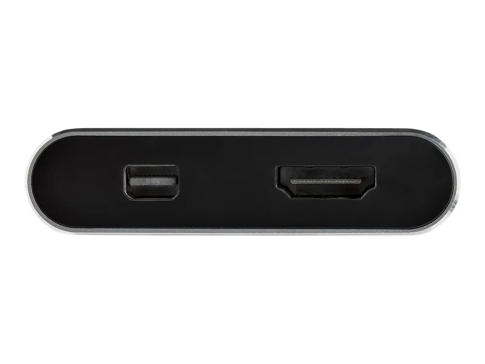 StarTech.com CDP2HDMDP USB-C-Multiport Adapter (4K 60Hz UHD, 2-in-1 USB Typ C auf HDMI/mDP Display oder Monitor)