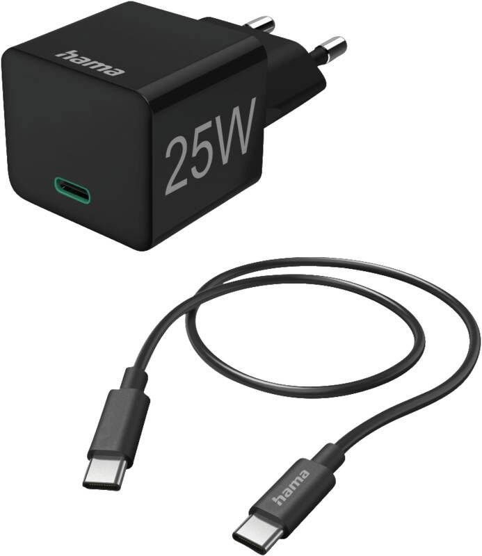 Hama Ladegerät 201623 Mini-Ladeset, USB-C, 25 W PD