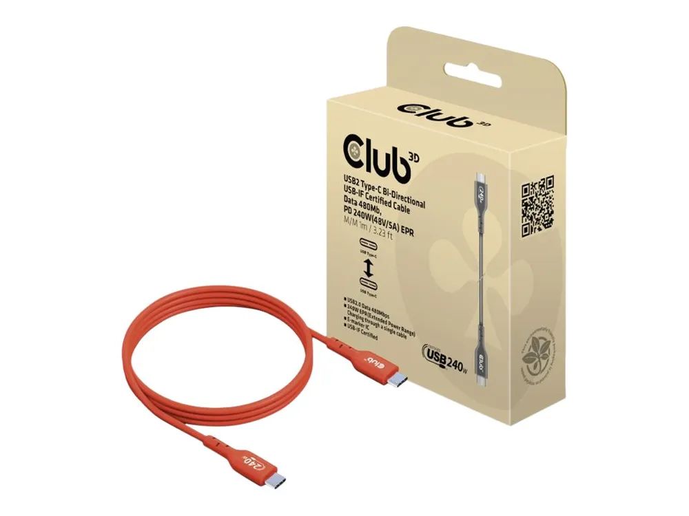 Club 3D USB-Kabel - 24 pin USB-C (M) zu 24 pin USB-C (M)